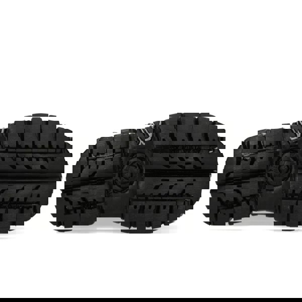 New Rock M-106N-C86 Black Flame Leather Ankle Platform Boots