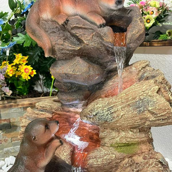 Tranquillity Water Features Curious Otters Animal Animal Fountain Water Feature