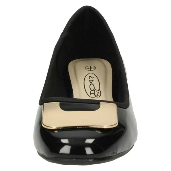 Spot On Ladies Spot On Flat Ballerina Shoes