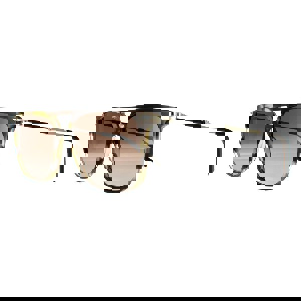 Salvatore Ferragamo Sunglasses SF966S 319 Striped Khaki Brown Gradient