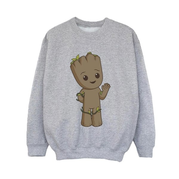 Marvel Boys I Am Groot Cute Groot Sweatshirt - Sports Grey