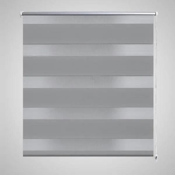 Berkfield Zebra Blind 70 x 120 cm Grey