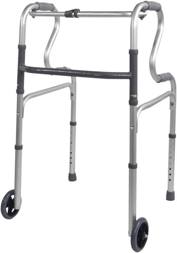 Aidapt Dual Riser Deluxe Folding Walking Frame With Wheels