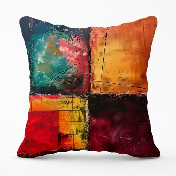 Warren Reed Quadrant Fusion: Colours In Conflict Cushions