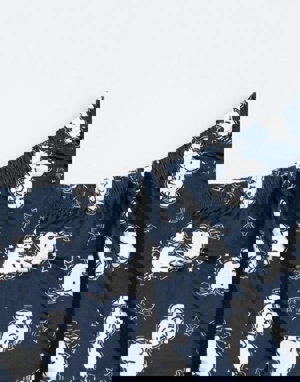 Peanuts Womens Blue Snoopy Long Sleeve Long Leg Pyjama Set