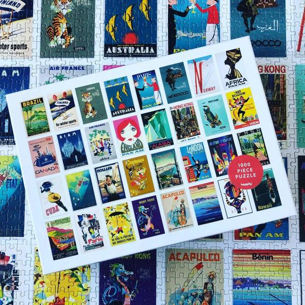 Happily Puzzles Wanderlust - 1,000 Piece Jigsaw Puzzle