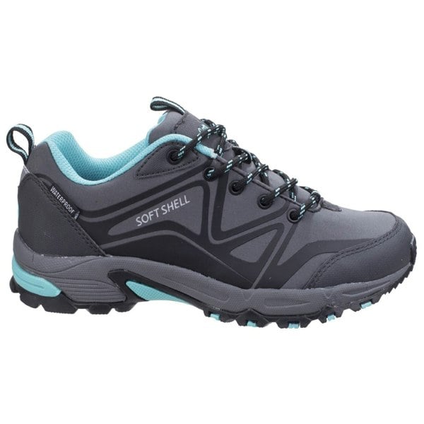 Cotswold model Abbeydale Low Hiker Female in Grey/Black/Aqua