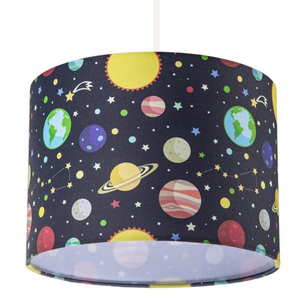 Outer Space Lamp Shade with Colourful Planets Stars and Constellations Image 5