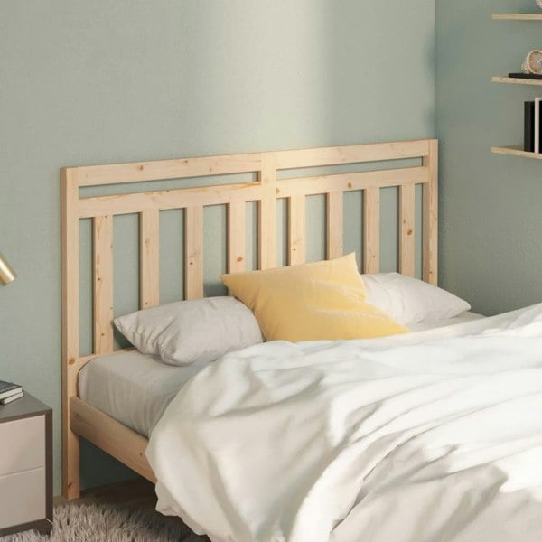 Berkfield Bed Headboard 140x4x100 cm Solid Wood Pine