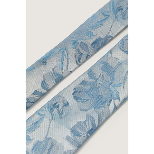 Antique Rogue Light Blue Floral Tie