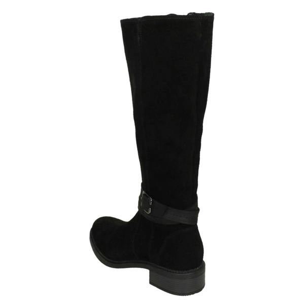Clarks Ladies Clarks Zip Comfort Knee High Boots Maye Shine