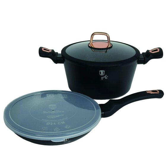 Berlinger Haus 5-Piece Cookware Set Berlinger Haus BH8167 Black Rose