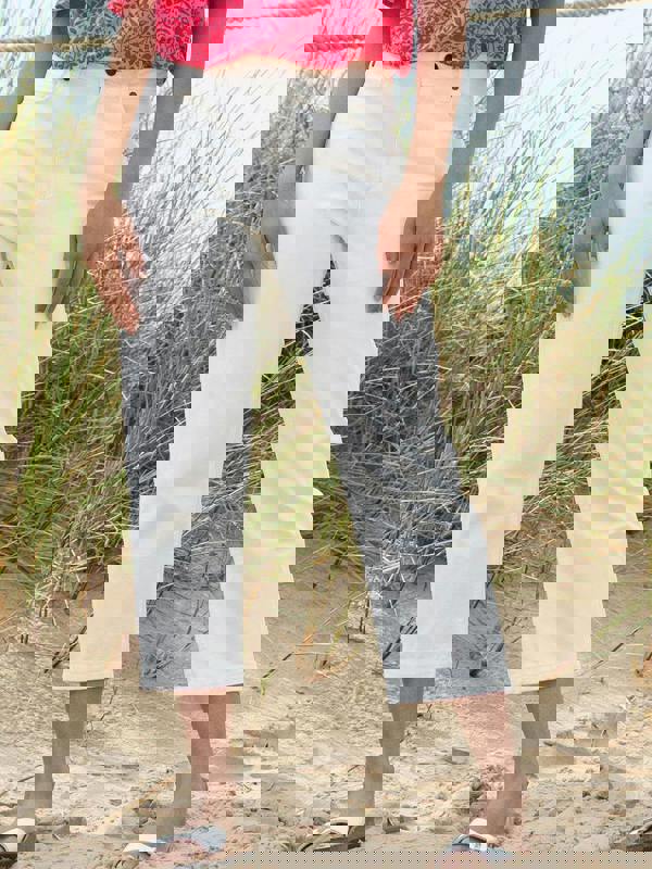 Kite Womens Organic Newton Cropped Straight Leg Jeans Ivory