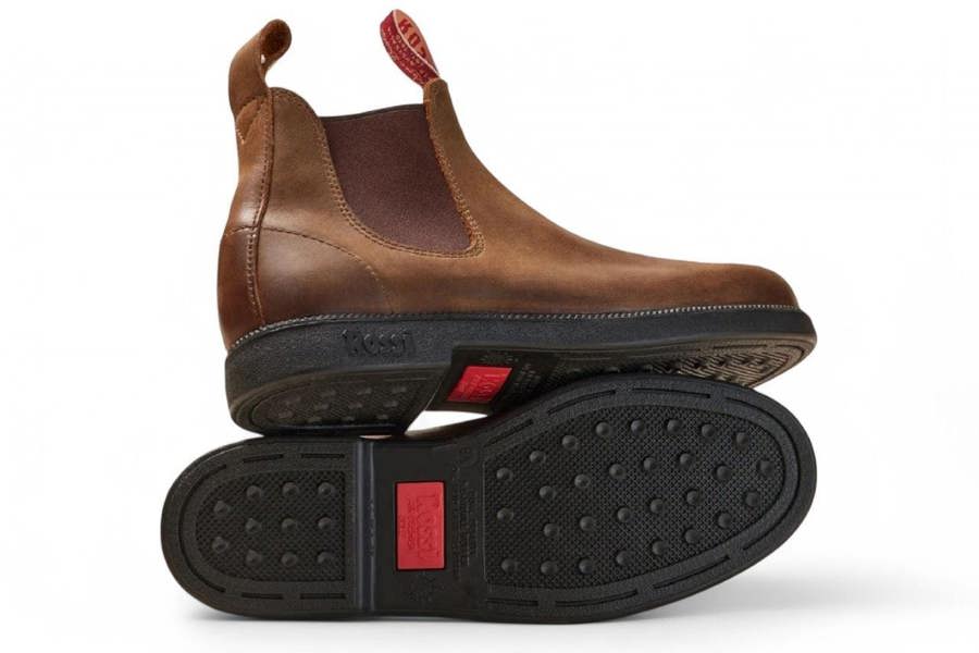 Rossi Boots Rossi 607 Booma Tan Leather Chelsea Boots