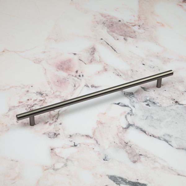 Handle & Home Gunmetal T-Bar Handles & Coordinating Pull Knob - 288mm Handle