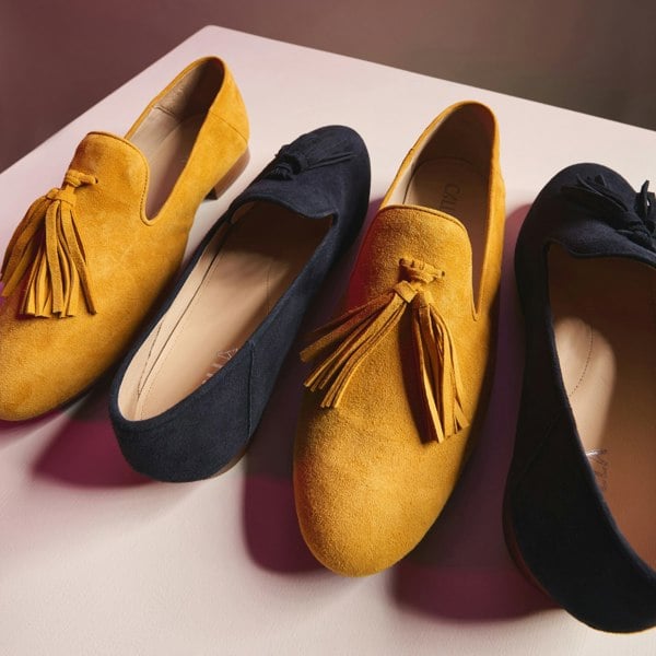 Calla Freya - Deep Navy Suede Loafers