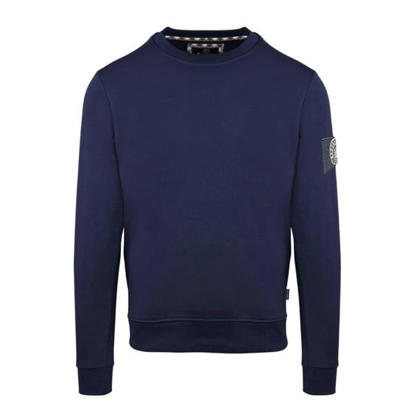 Aquascutum Mens Patch Sweatshirt - Navy - 
