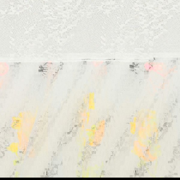 Close up of tulle and lace at waistband