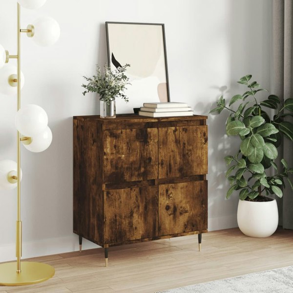 Berkfield Sideboard Smoked Oak 60x35x70 cm Engineered Wood