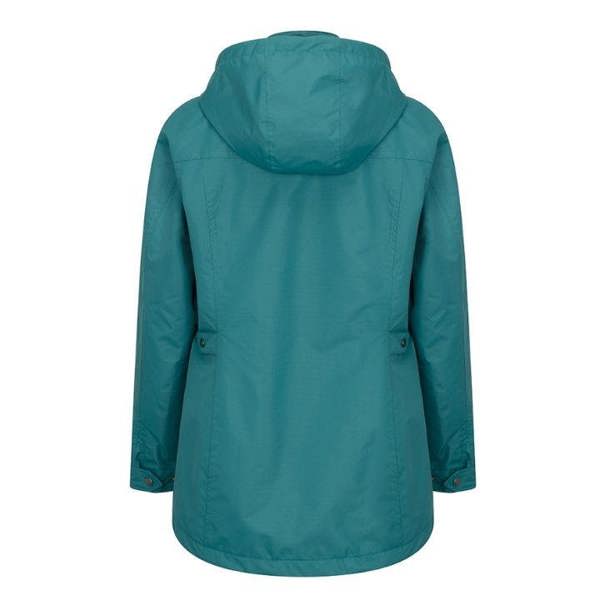 Teal coloured Hoggs of Fife Fara waterproof jacket with large hood and mesh body lining for added comfort