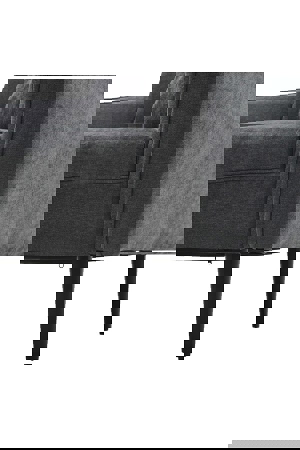 Living and Home Linen Chaise Lounge with Tray Table