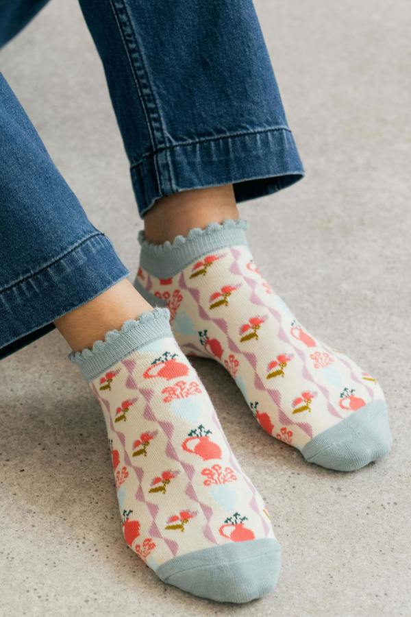 Lily & Me Potting Shed Trainer Socks