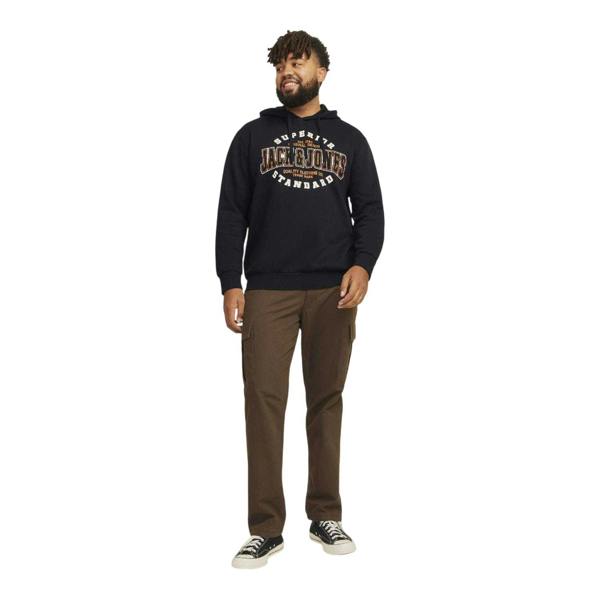 Jack And Jones Mens Logo Hoodie - Black - 