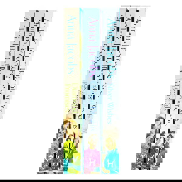 Anna Jacobs Jubilee Lake Series 3 Books Collection Set (Silver Wishes, Golden Dreams, Diamond Promises)