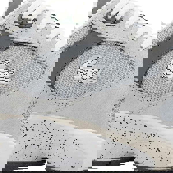 Lacoste Mens Storm 96 Vintage Leather Trainers - Grey