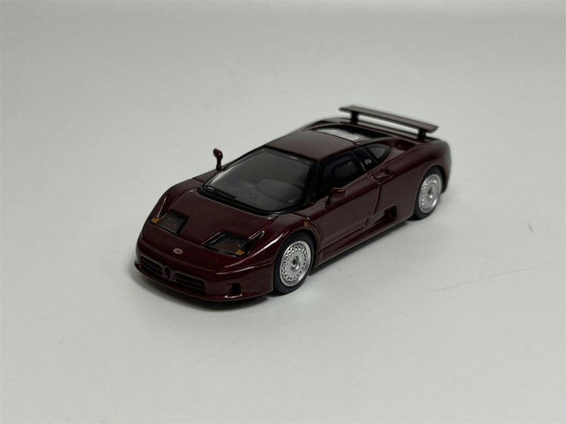 Mini GT Bugatti EB110 GT Dark Red Metallic LHD 1:64 Scale MGT00806L