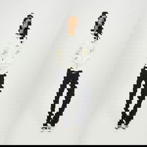 Brave Soul Cream Zip Through Hoodie - Cream Image 3