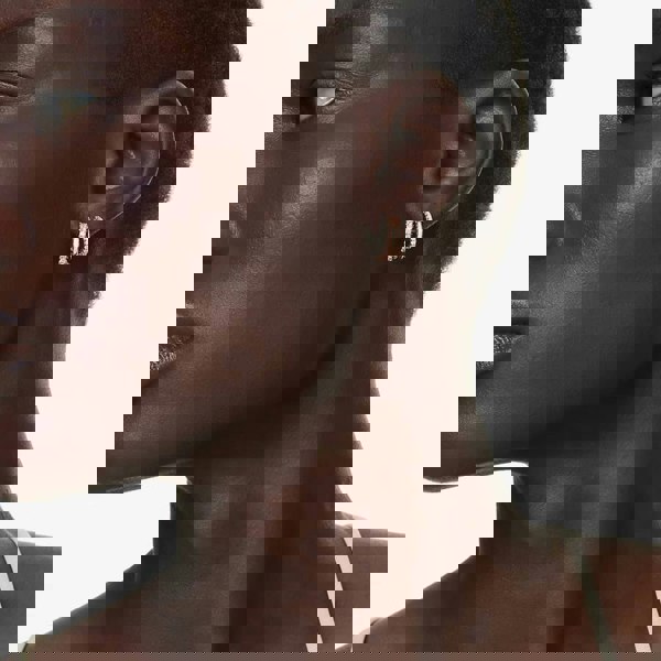 Swarovski Hyperbola Rose Gold Tone Plated Mini Half Hoop Earrings 5698702