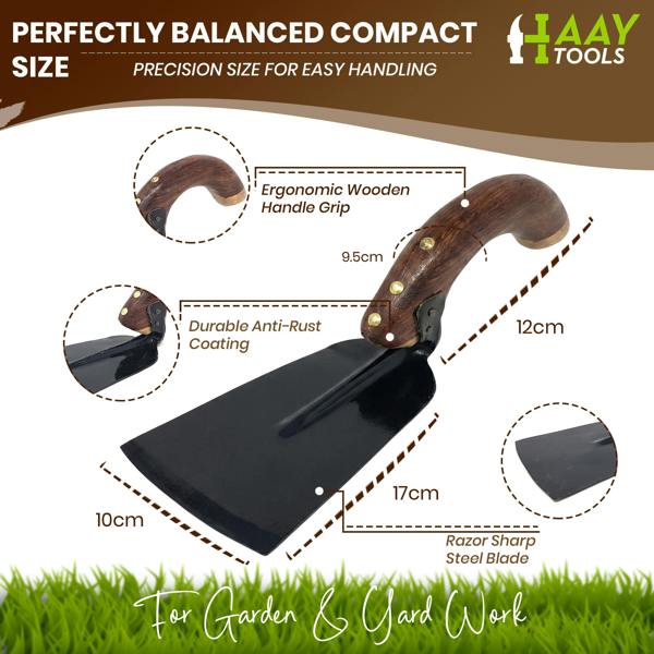 HAAY TOOLS Garden Trowel & Garden Spade Set, Heavy Duty Gardening Hand Tools, Ideal Garden Gift for Men, Women & Allotment Gardeners
