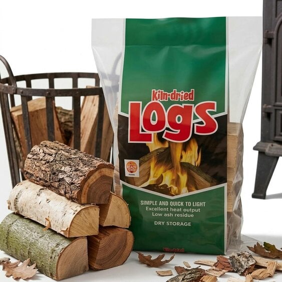 Premium 18L Kiln Dried Hardwood Firewood Long Burning Logs for Multi-Fuel Stoves