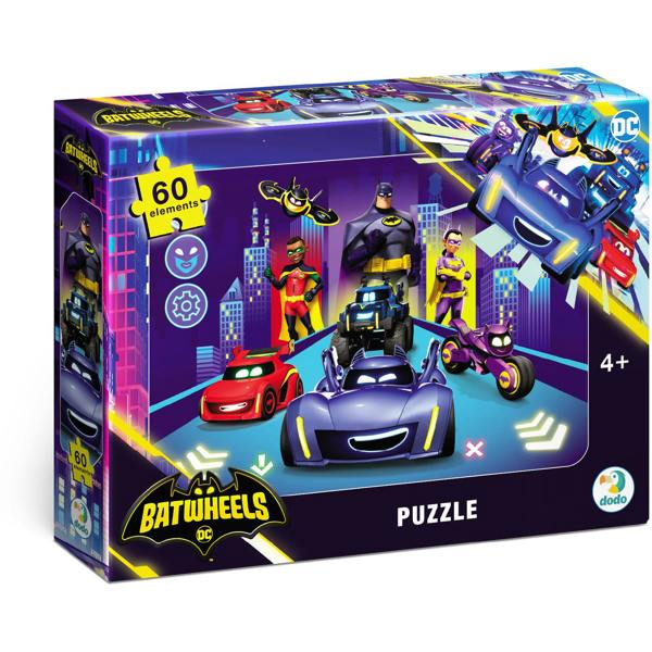 Origin Of The Batwheels 60 Piece Puzzle - Blue