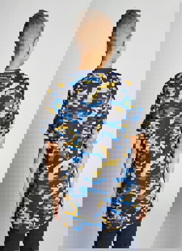 Beat Boyz Club Pyramid T-Shirt - Yellow Pop Camo