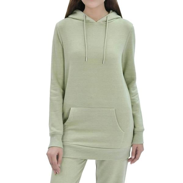 Smart Living Ladies Pullover Longline Hoodie - Sage