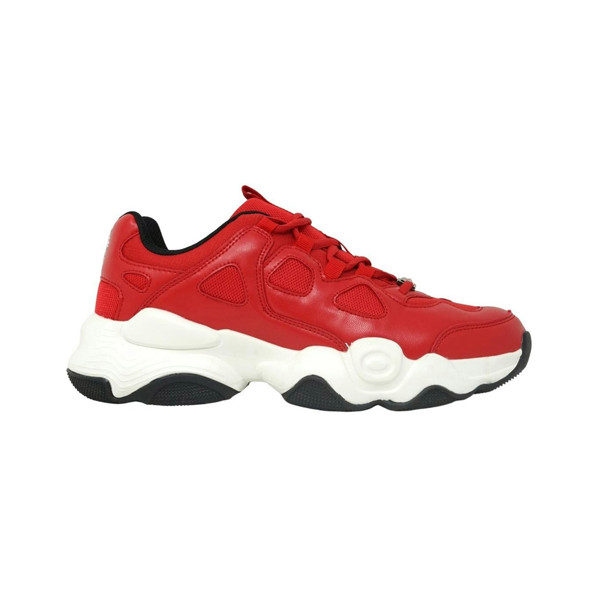 Plein Sport Brand Logo Tag Men's Sneakers - Red