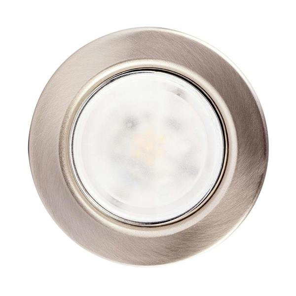Cylindrical Nickel LED Uplighter with Minimalist Architectural Design Image 3