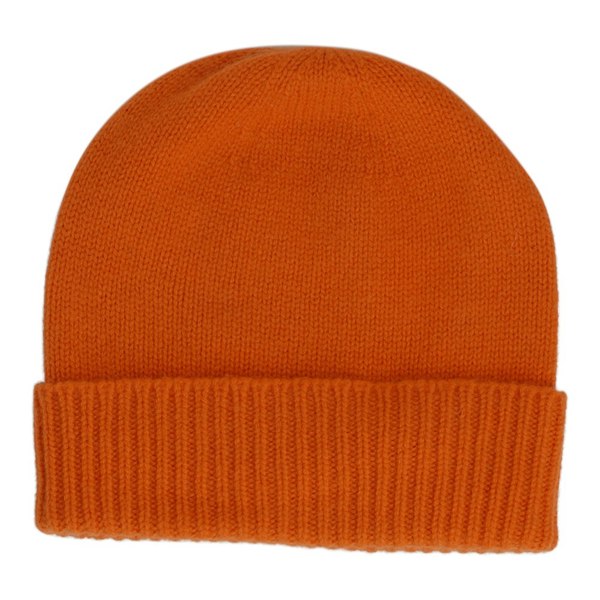 Gamble & Gunn Orange British Made Cashmere Beanie