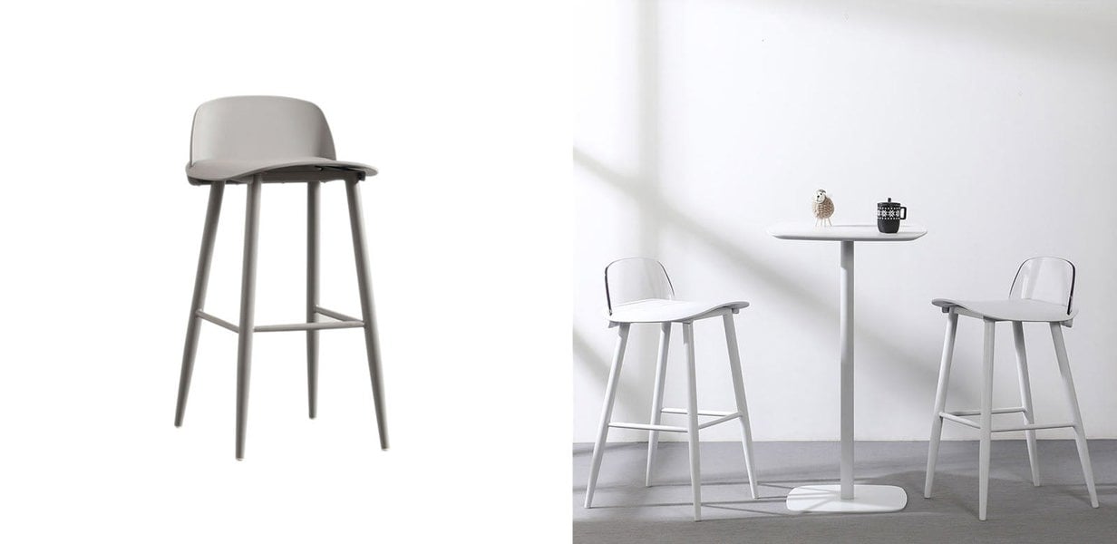 DhiaJureen Nordic Bar Stool, Wooden-Ritconcept-Rit Concept