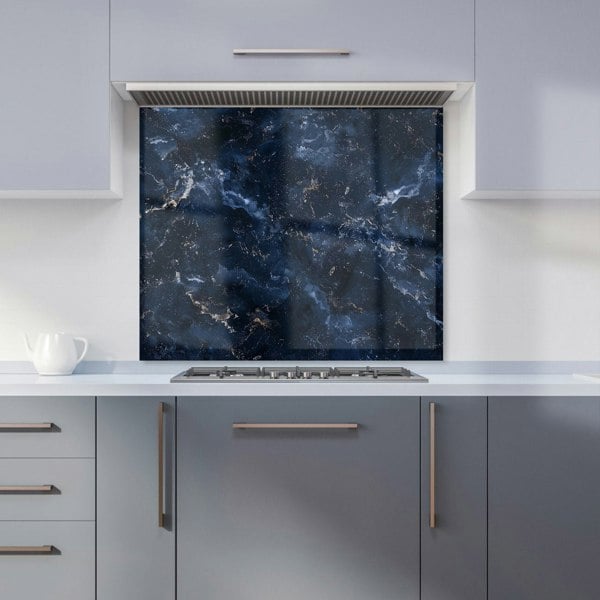 Warren Reed - Designer Navy Blue Quartz Effect Kitchen Splashback