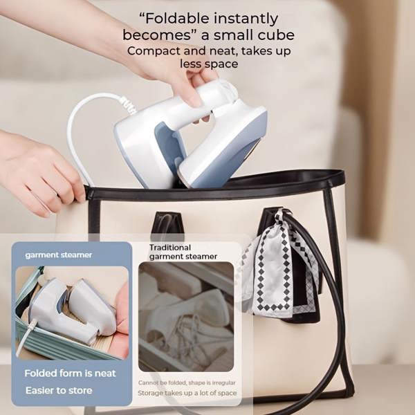 Dyzi 1500W Handheld Garment Steamer Foldable 150ml Blue