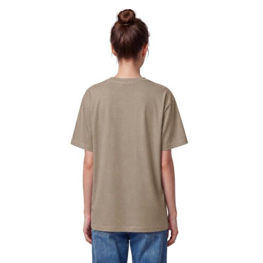 By Lanvin Embroidered Central Logo Taupe T-Shirt