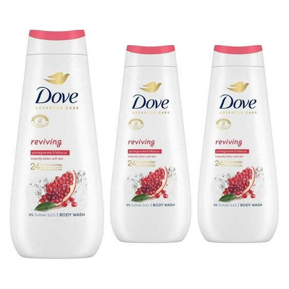 Dove Advanced Care Reviving Body Wash 24H Renewing Micromoisture, 3x400ml