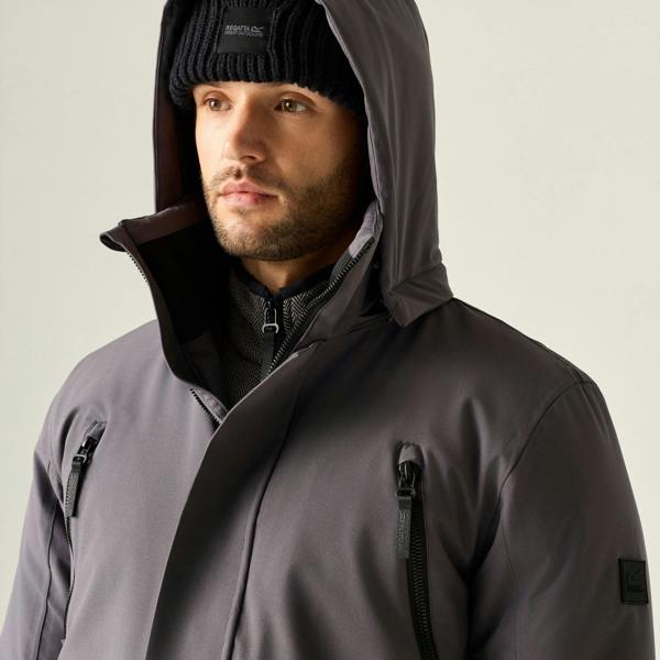 Regatta Mens Marron Waterproof Insulated Jacket - Iron - 