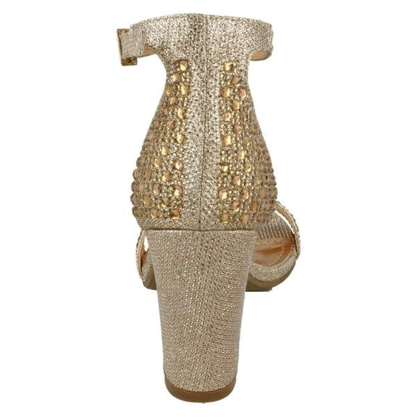 Anne Michelle Ladies Anne Michelle Diamante Sandals