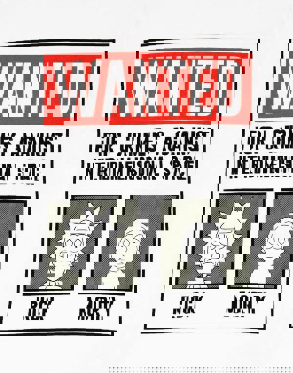 Rick And Morty Mens White Rick And Morty Mugshots Short Sleeve Long Leg Pyjama Set