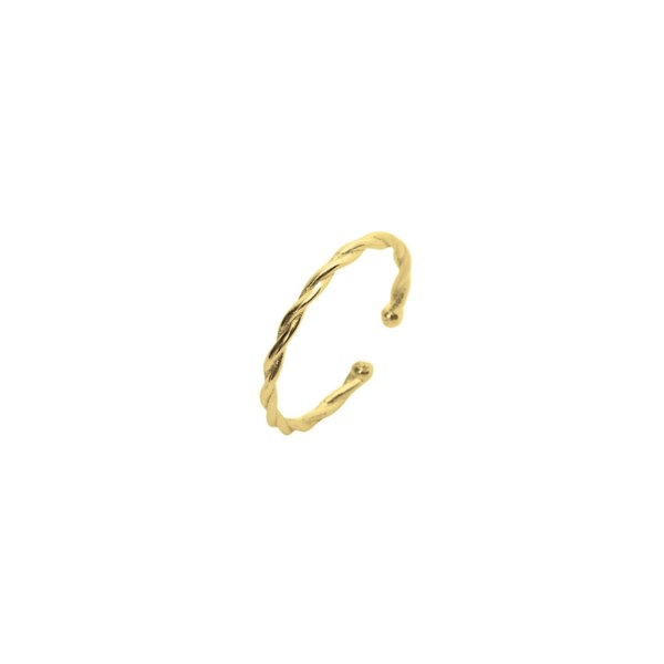 Spero London Skinny Layering Adjustable Ring Set