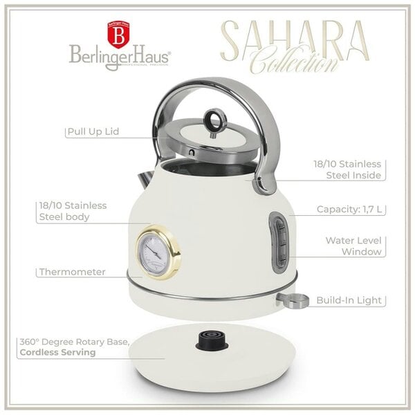 Berlinger Haus Electric Kettle with Thermometer Berlinger Haus BH9515 Sahara